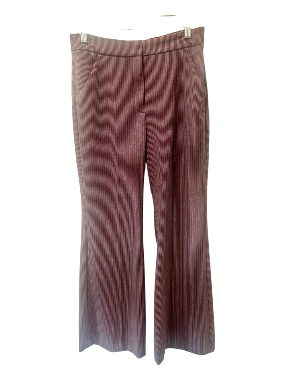 Express Editor High Waist Flare Pinstripe 8R